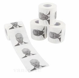 -Novidade Joe Biden Biden Papel Papel Rolo Moda Engraçado Humor Gag Presentes Cozinha Casa de Banho De Madeira Polpa Tecido Impresso Papel Toilet Napkins ZC119