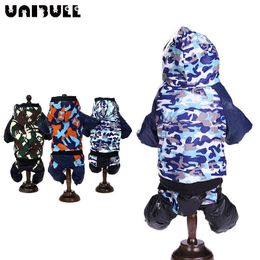 UNIBULL Clothes For Small Dogs Winter Warm Puppy Pet Dog Coats Waterproof Hooded Dog Jacket Jumpsuits Chihuahua Yorkie Clothing 211106