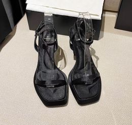 2021Classic luxury designer sandals women's fashion sexy high top heel silk ankle wedding dress shoes 35-43