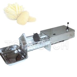 Potato Chips Strip Cutting Machine Kitchen Slicer Chopper Stainless Steel French Fries Cutter Equipment