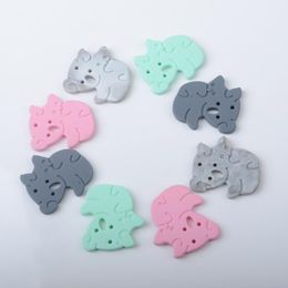 Silicone Baby Teethers Cartoon Koala Teething Necklace BPA Free Chewable Pendant Charm Toys Chew Toy Nursing Tool 4 Colours AT5800