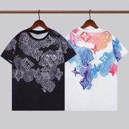Mode Herren Designer Men's T-shirts Top Qualität Hip Hop Style Kurzarm Junge Kühle Muster Drucken T Shirts Schwarzer Größe S-XXL