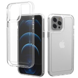 Candy Colour Space Super Transparent Hybrid Acrylic TPU Shockproof Cases Anti-Yellowing Clear For iPhone 13 12 11 Pro Max Mini XR XS X 8 7 Plus Samsung S20 S21 FE S22 Ultra