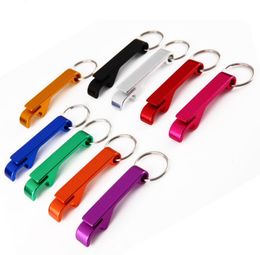 Portable Stainless Steel Bottle opener Key Chain Ring Aluminum alloy beer wine openers bar club waiter tools 2000Pcs/lot SN2729