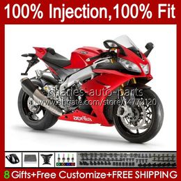 Injection For Aprilia RSV1000RR RSV4 RSV-1000 Body 39No.123 RSV 1000 RSV1000 Gloss red R RR 09 10 11 12 2013 2014 2015 RSV1000R 2009 2010 2011 2012 13 14 15 OEM Fairing