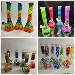 Vintage Glass Bong quality Water Pipe Heady Dab Rigs Beaker with downstem and bowl original factory made can put customer logo by DHL UPS CNE