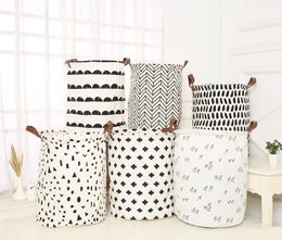 Ins Storage Baskets 40*50cm Dirty Clothes Laundry Basket Bins Kids Room Toys StorageBags Bucket Clothing Organisation 55 styles WLL1074