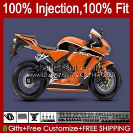 OEM Body For HONDA CBR600RR CBR 600 RR F5 13 14 15 16 2017 2018 2019 2020 Black orange 57No.158 CBR 600CC 600RR CBR600 CC 2013 2014 2015 2016 17 18 19 20 Injection Fairing