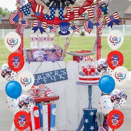 US Independence Day Balloons 10pcs/Lot Party Background Combination Sequined Balloon Wedding party Decoration T2I52164