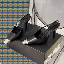 Kutusu 2022 Marka Tasarımcısı Bayanlar Yüksek Topuklu Ayakkabı Seksi Harfler Gerçek Deri Kadın Elbise Ayakkabı Moda Bahar Ayakkabı Düğün Pompalar