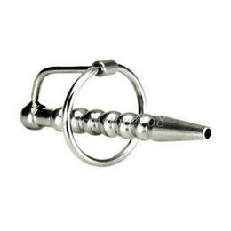 Chastity Devices Stainless Steel Urethral Penis Plug Sound Dilator 6 Balled Shaft Stretch Tube #45