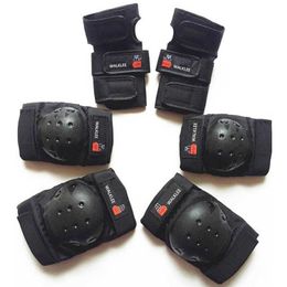 6pcs/set Skateboard Ice Roller Skating Protective Gear Elbow Knee Pads Wrist Support Guard for Children Q0913