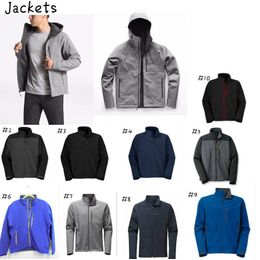 Men's Waterproof Breathable Softshell Jacket Men Outdoors Sports Coats Ski Down Hiking Windproof Denali Fleece Apex Bionic coats black