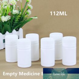 112cc Medicine Bottle with Anti-theft Cover HDPE Material Food Grade Container for Capsule Pill Vitamin 50PCS/lot