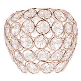 Lamp Covers & Shades 1Pc Exquisite Crystal Art Lampshade Fashion Ceiling Light Cover (Golden)