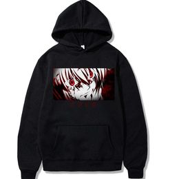 hunter x hunter Kurapika eyes Anime Manga Tees Long Sleeve hoodie Printed tops Y0804