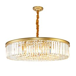 Post-modern Ceiling Crystal Ring Chandelier Living Room Villa Club High-end Hotel Luxury Circular Crystal Lamp