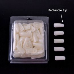 Hot Selling Fashion Practise False Nails 100 Pcs with Fixed Point White Colour Fake Nails for Practise Holder