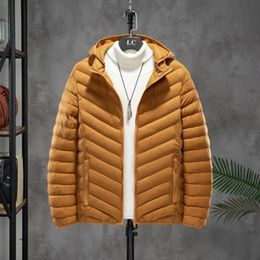 Wholesale Man Hooded Down Jacket Fashion Trend Couples Zipper Plus Size Puffer Coats Designer Winter Male Luxury Bread Warm Puff Jackets