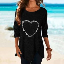 Women's Blouses & Shirts Plus Size Women Clothing 2021 Winter Long Sleeve 3D Printed O-Neck Tops Tunic Blouse Camisas De Mujer Blusas