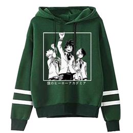 Mens Hoodies Boku No Hero Academia Men Women Pullovers Hoodies Sweatshirts bakugou todoroki 90s Anime Hoody Streetwear Tops Y0803