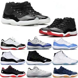 -High Fashion 25th Anniversary 11s 11 Sapatos Concord 45 Space Jam Low Legend Blue Brand Bred Snake Navy Sneakers Men Women Trainers