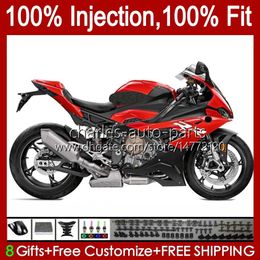 Injection Mould OEM Fairings For BMW S-1000RR S1000 S 1000 RR S-1000 19-21 Bodywork 21No.15 Factory red S1000-RR S1000RR 19 20 21 22 S 1000RR 2019 2020 2021 100% Fit Bodys