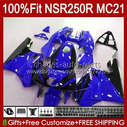 Injection For HONDA NSR250R MC21 PGM3 NSR250 103HC.204 NSR 250 R NSR 250R 90 91 1992 1993 NSR250RR 1990 1991 92 93 OEM Fairing blue glossy