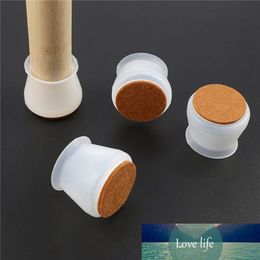 2Pcs Non-slip Round Silicone Chair Leg Tip Pad Foot Protect Felt Furniture Table Base Cap Cover Floor Protection Silence