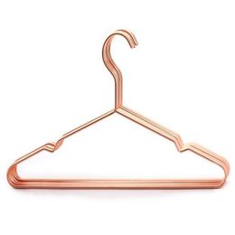 Multipurpose Dry Cleaning Brass Elegant Clothes Hanger Wire Copper Coat Hanger Antiskid Organiser