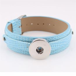 13 Colors Pu Leather Bracelets For Men Fit 18mm 20mm Snap Diy Metal Snap Button Bracelet Watches Women One D jllarF