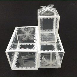 Gift Wrap Clear PVC Box Packing Wedding/Christmas Favor Chocolate Candy Apple Event Transparent Box/Case Cake Boxes