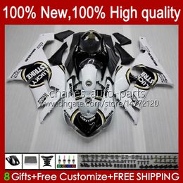 Moto Body For KAWASAKI NINJA OEM ZX600C ZX636 ZX 6R 6 R 600CC 05-06 Lucky Strike Bodyworks 7No.6 ZX600 ZX 636 ZX-6R 2005 2006 ZX-600 ZX-636 600 CC ZX6R 05 06 ABS Fairing Kit