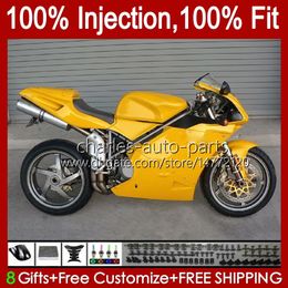 OEM Body For DUCATI 748R 853R 916R 996R 998R 94-02 42No.45 748 853 916 996 998 S R 1994 1995 1996 1997 1998 748S 853S 916S 996S 998S 99 00 01 02 Injection Fairing Gloss yellow