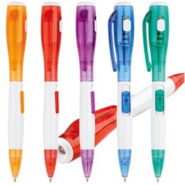 Led Lights Pen Business Signature Multifunciton Writing Supplies Pens Office Stationery Student Ballpoint Pens