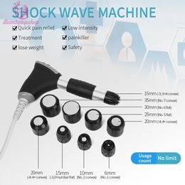 Shockwave Therapy Machine Body Muscle Relax Massager Extracorporeal ED Shock Wave for Erectile Dysfunction Pain Relief Removal with 9 Massage Head