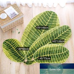 Carpets High Quality Comfortable Leaf Carpet For Hallway Entrance Doormat Green Leaves Slip-Resistant Kitchen Floor Mat Bedroom Area Rug1 Factory price expert