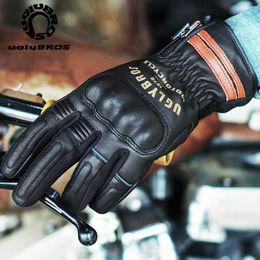 uglybros Winter Warm Waterproof Motorcycle Gloves Windproof Motorbike Gloves Leather Motorcycle Gloves Guantes Moto H1022