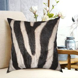 Cushion/Decorative Pillow Zebra Stripes Pattern African Animal Fur Lover Square Case Polyester Cushions For Sofa Novelty Cushion Covers