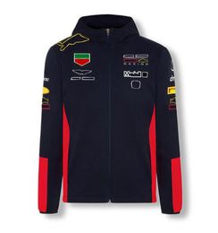 2021 F1 Formula One Team Racing Workwear Men's Hooded Casual Jacket Sweater and Cashmere Customization Same Style