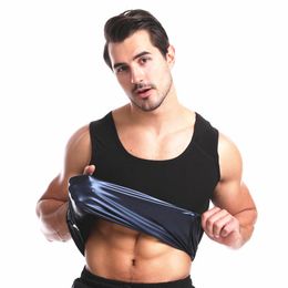 Men's Sweat Vest Reduce Abdomen Belly Control Weightloss Shirt Tank Top Slim Body Shaper Neoprene Sauna Effect Suit Men