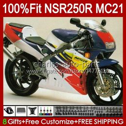 OEM Injection For HONDA NSR250 NSR 250 R NSR250R 1990 1991 1992 1993 103HC.65 MC21 NSR 250R PGM3 NSR250RR 90 91 92 93 Fairings blue glossy