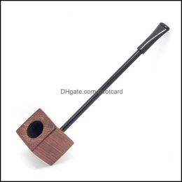 Smoking Pipes Accessories Household Sundries Home & Garden Small Popeye Pipe Straight Type Tobacco Rosewood Handmade Cigarette Holder Gift M