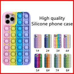 Fashion Silicone Decompressed mobile phone Cases For iPhone 12 11 Pro Max Mini XS X XR 7 8 Plus Soft Case Cover wholesale