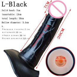 sex toy massager Massage Items Hollow Strap on Dildo Realistic S/L Size Harness Sucti Cup Penis Artificial Sex Toys for Women Men Lesbian ZJKG