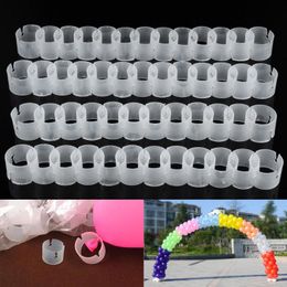 Party Decoration 50pcs Balloon Arch Plastic Buckle Folder Clips Connectors Prom Wedding Birthday Decor Holiday Festival Celebration