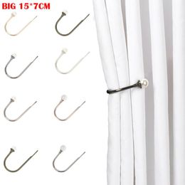 Other Home Decor Large Crystal/Pearl Curtain Hold Tie Back Hook Tassel Holder WallMount Hanger Decorative Accessories