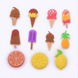 Factory wholesale Hot Sell Clog Charms lollipop Shoes Decoration Kid Ice Cream Bracelet Girl Candy Popsicle Accessories