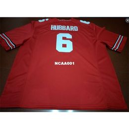001 #6 Sam Hubbard Ohio State Buckeyes College Jersey white red black Personalised S-4XLor custom any name or number jersey