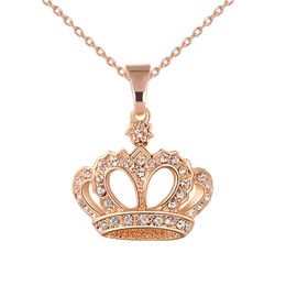S2456 Fashion Jewelry Diamond Rhinstone Gown Pendant Necklace Women Choker Necklaces